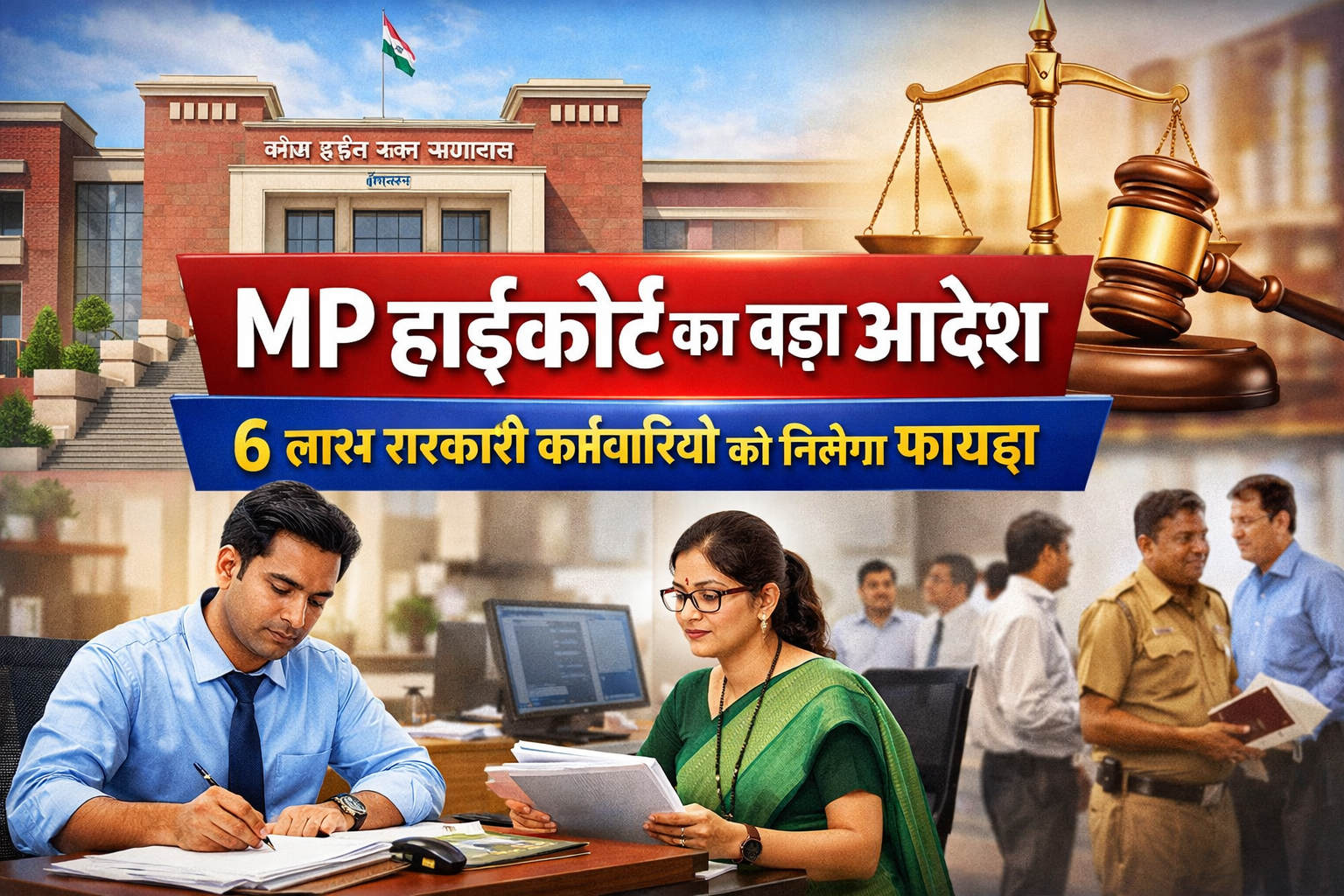 मध्य प्रदेश हाईकोर्ट का बड़ा आदेश, 6 लाख सरकारी कर्मचारियों को सेवा मामलों में राहत
