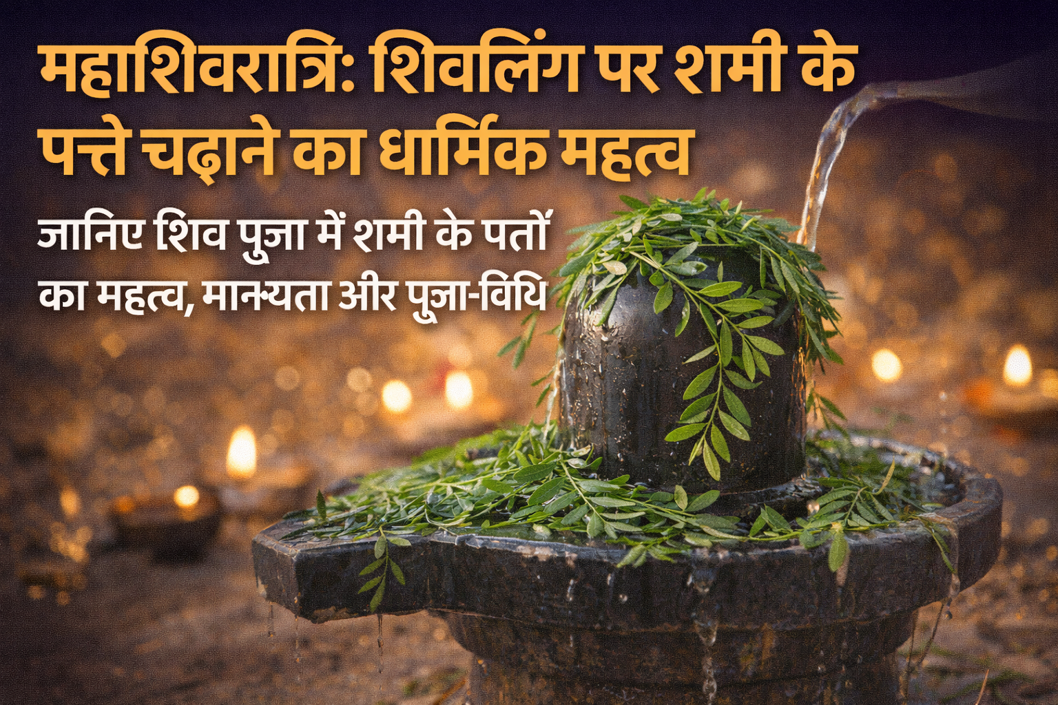 महाशिवरात्रि पर शिवलिंग पर शमी के पत्ते चढ़ाने का धार्मिक महत्व