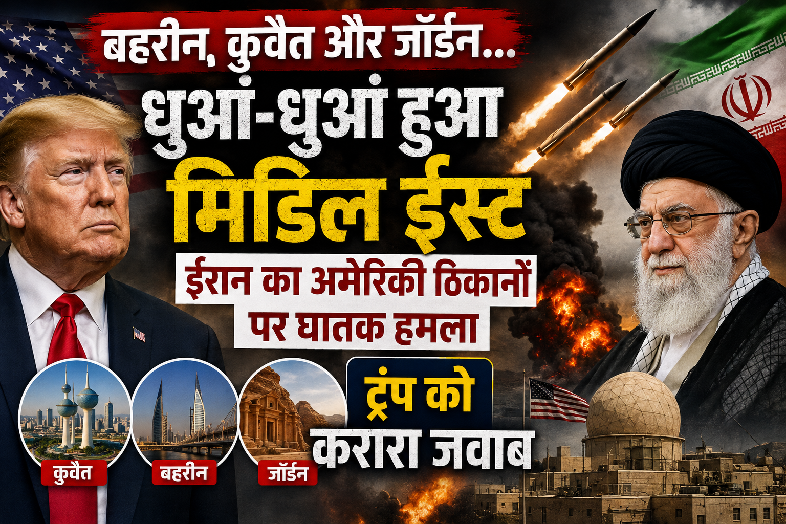 ईरान और अमेरिका के बीच बढ़ते सैन्य तनाव को दर्शाती सांकेतिक तस्वीर