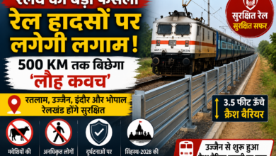 रतलाम, उज्जैन, इंदौर और भोपाल रेलखंड पर लगाए जा रहे क्रैश बैरियर की सांकेतिक तस्वीर