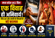 मध्य प्रदेश के प्रस्तावित समान नागरिक संहिता (UCC) बिल 2026 से जुड़े प्रमुख प्रावधानों को दर्शाता है।