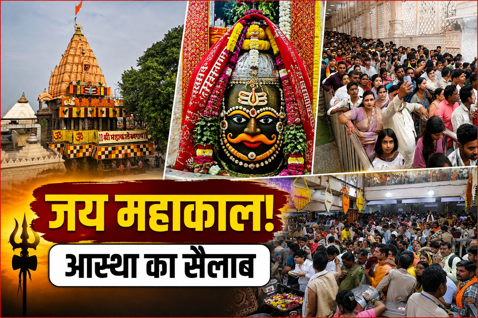 श्रावण में महाकाल मंदिर में उमड़ा आस्था का सैलाब, 1.57 करोड़ श्रद्धालुओं ने किए दर्शन