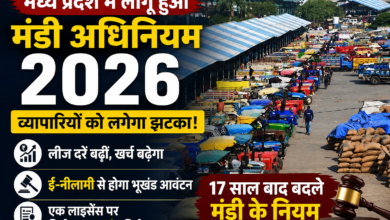मध्य प्रदेश मंडी अधिनियम 2026 लागू | व्यापारियों की बढ़ेगी लागत, बदले लीज और भूखंड नियम
