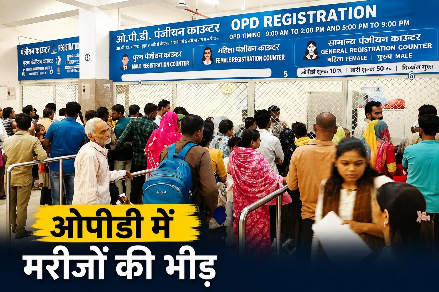 उज्जैन में वायरल फीवर का बढ़ा असर, चरक अस्पताल में रोज 250 मरीज; 104°F तक पहुंच रहा बुखार