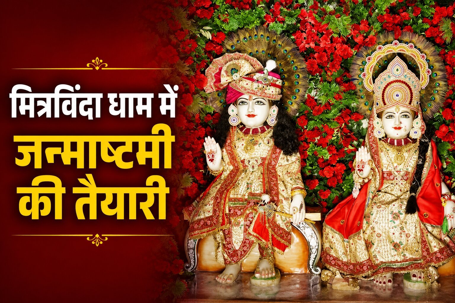उज्जैन के मित्रविंदा धाम में जन्माष्टमी आयोजन, रात 12 बजे होगी महाआरती